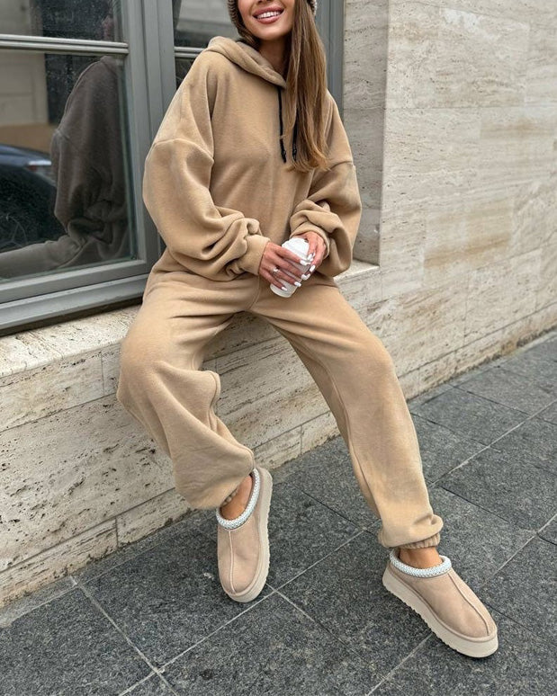 Berg-Feldt | Ensemble deux pièces en polaire et pantalon de jogging à capuche