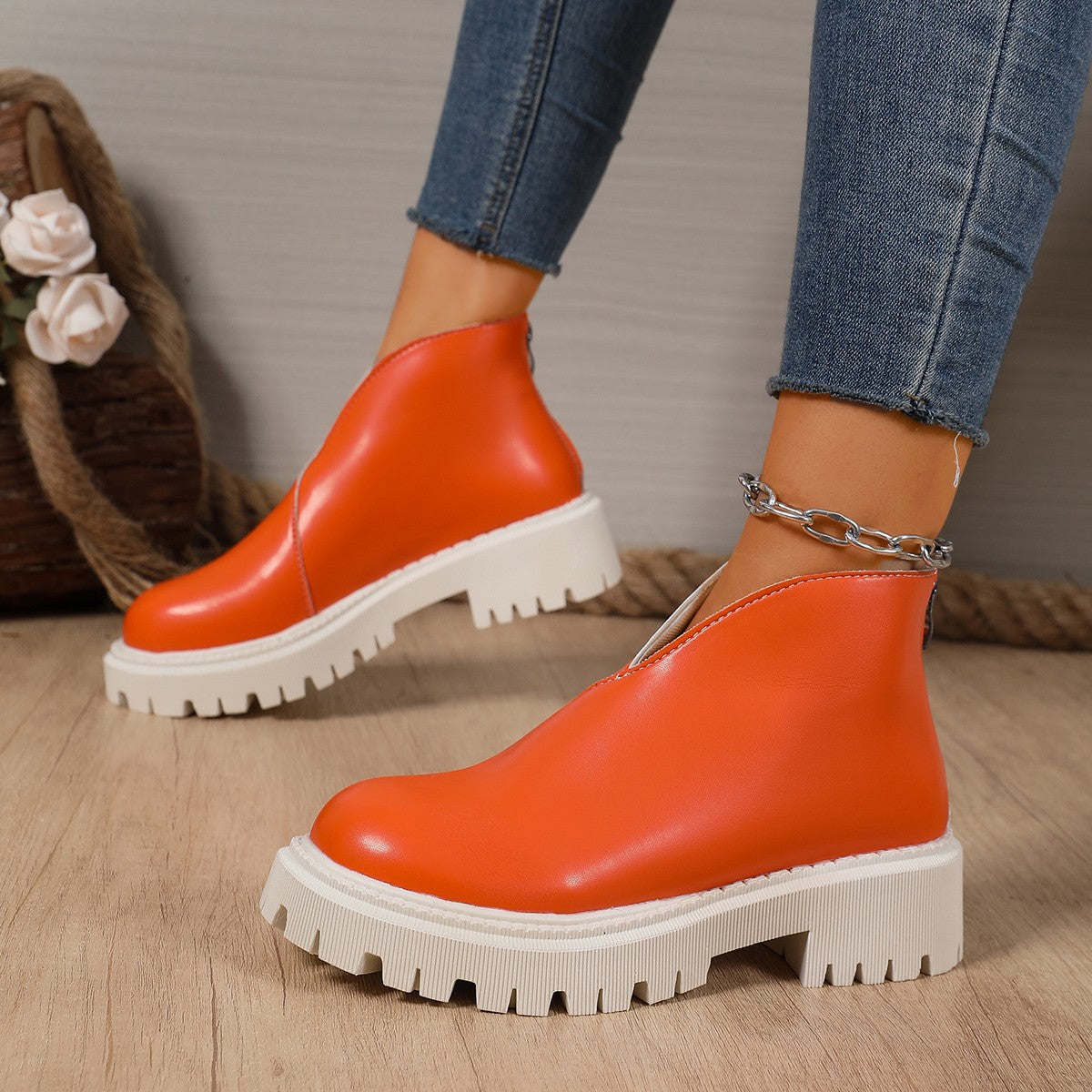 Dames Bottines Chelsea mode avec plateforme tendance et semelle antidérapante Berg-Feldt
