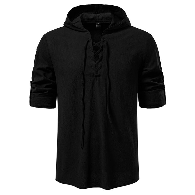 Haut à capuche pour homme avec motif à lacets unique - Berg-Feldt