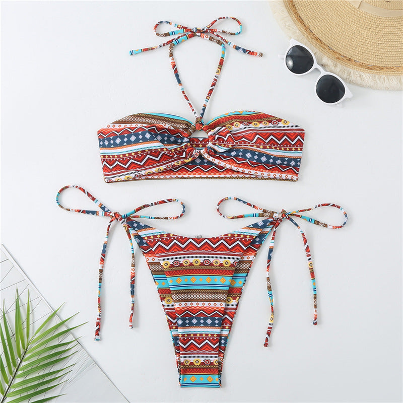Ensemble bikini bandeau bohème pour femme par berg-feldt