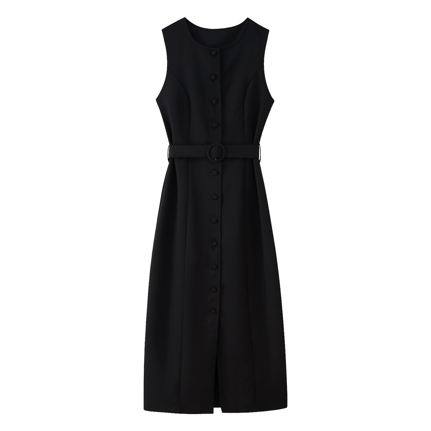 Robe portefeuille sans manches boutonnée avec ceinture à la taille pour femme Berg-Feldt