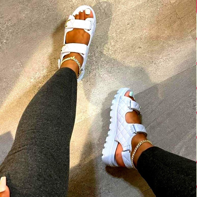 Sandales confortables pour femme avec boucles réglables et semelle profilée de berg-feldt