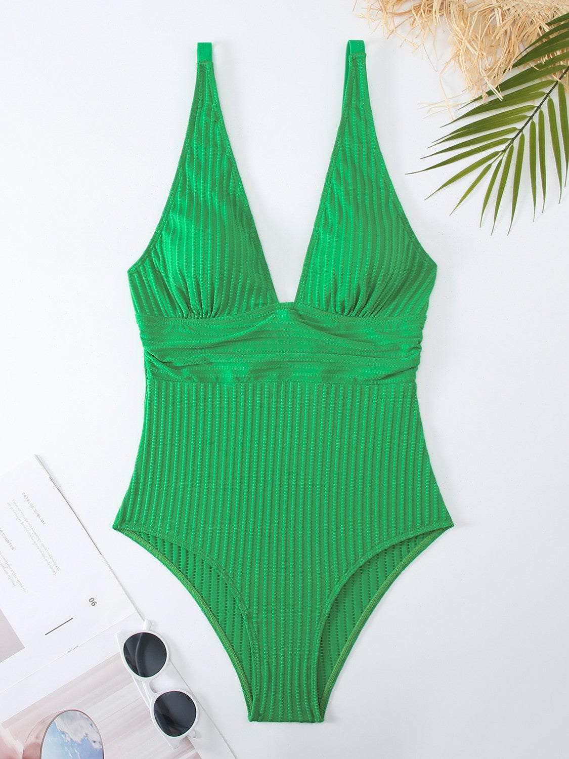 Maillot de bain femme Berg-feldt coupe haute et côtelé