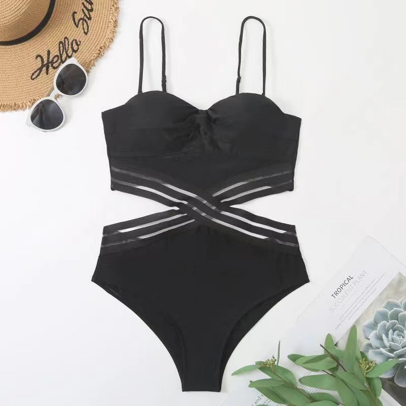 Women's High-Waisted Crisscross Bikini Set by berg-feldt