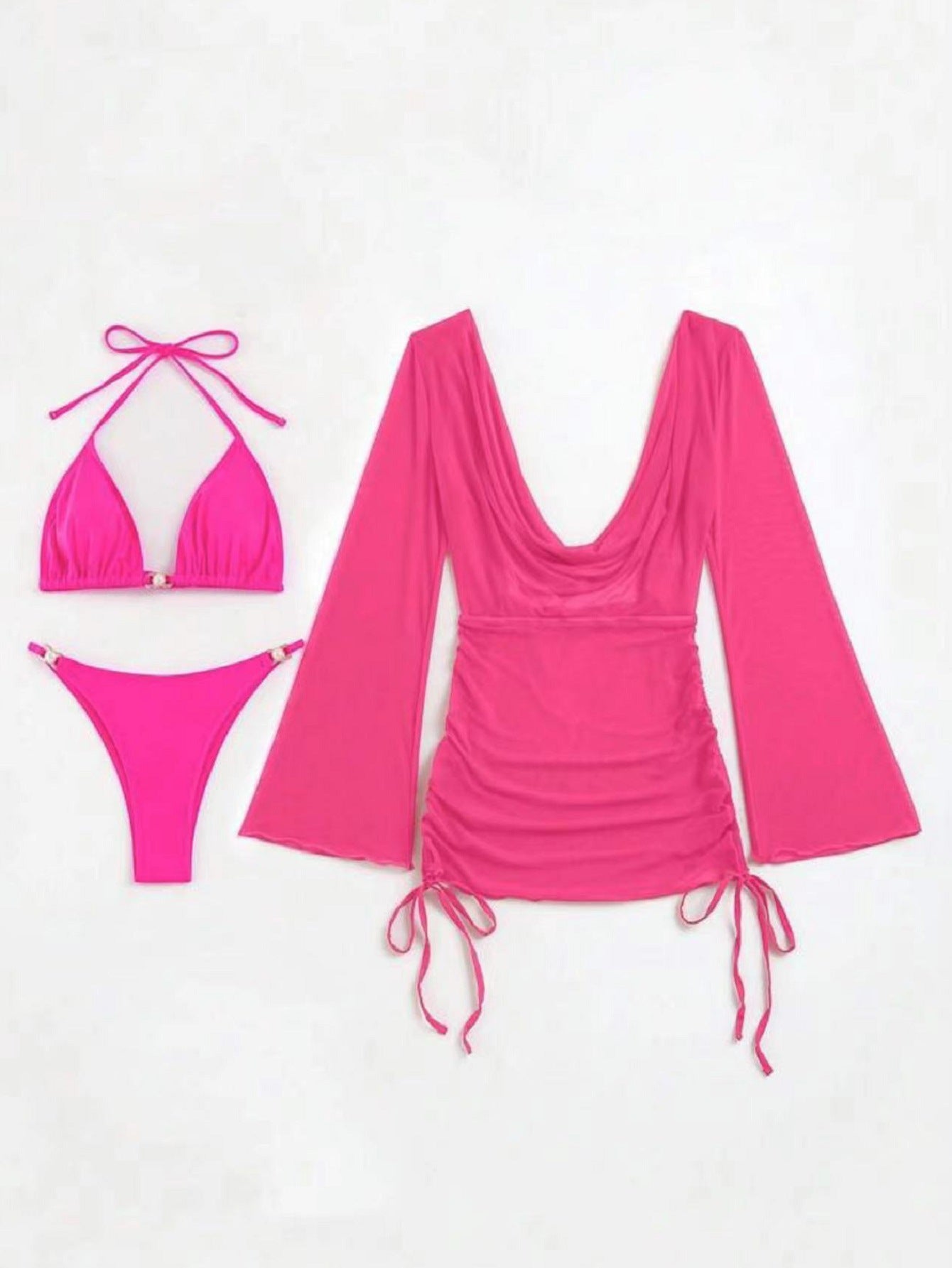 Elegantes Damen Bademode-Set mit Flügelärmeln und Cape von berg-feldt