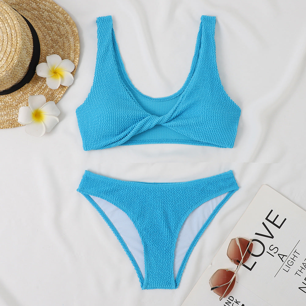 Ensemble bikini femme Berg-Feldt avec haut torsadé moulé