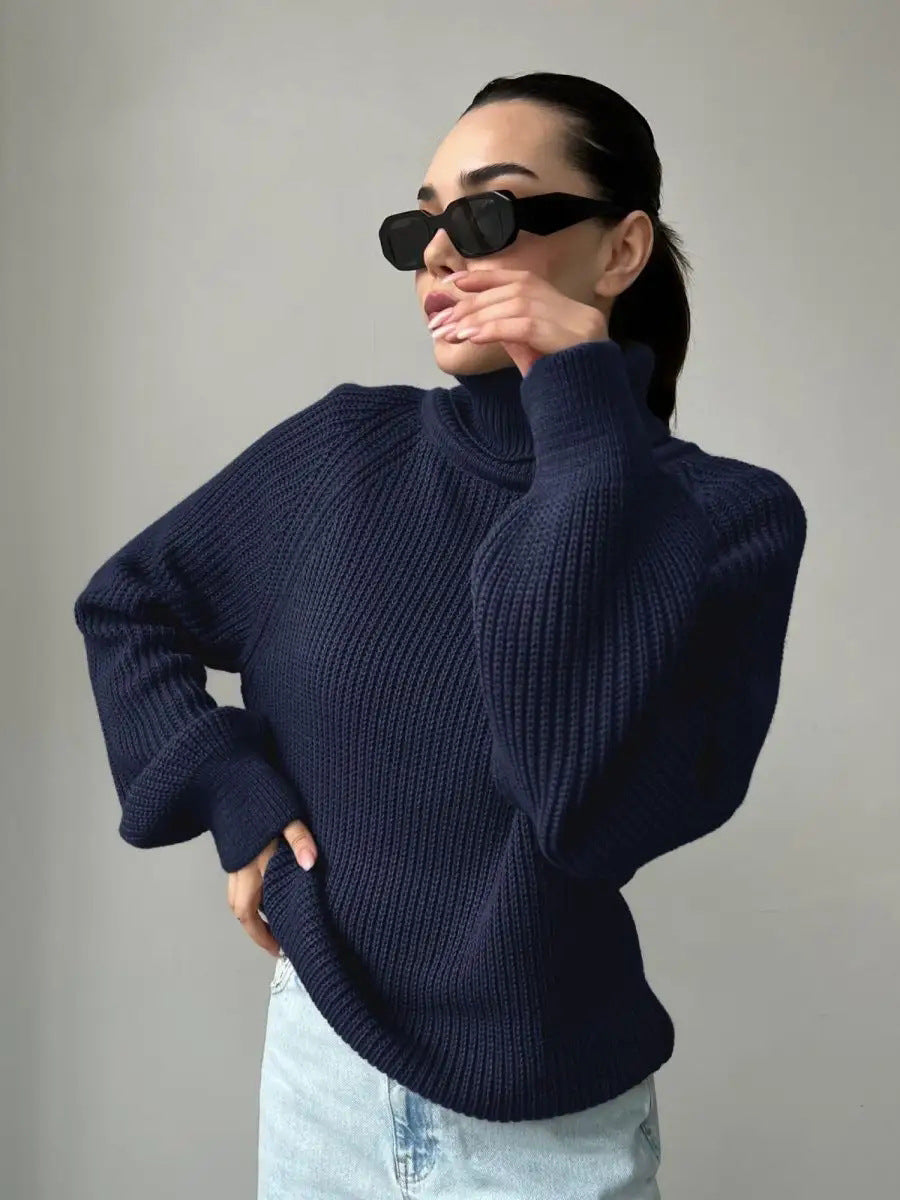 Pull femme à col montant Berg-Feldt