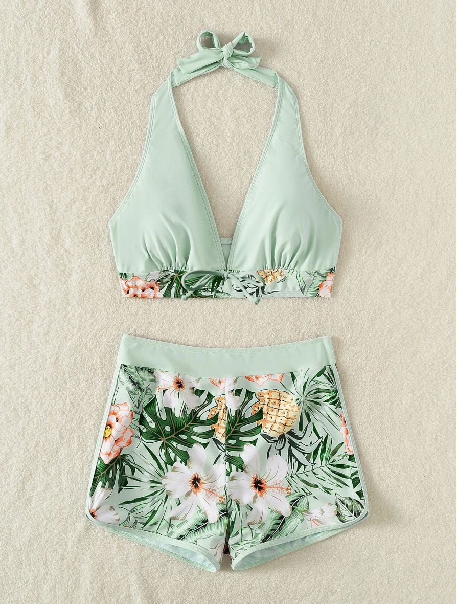 Ensemble bikini femme imprimé floral avec haut réglable par berg-feldt