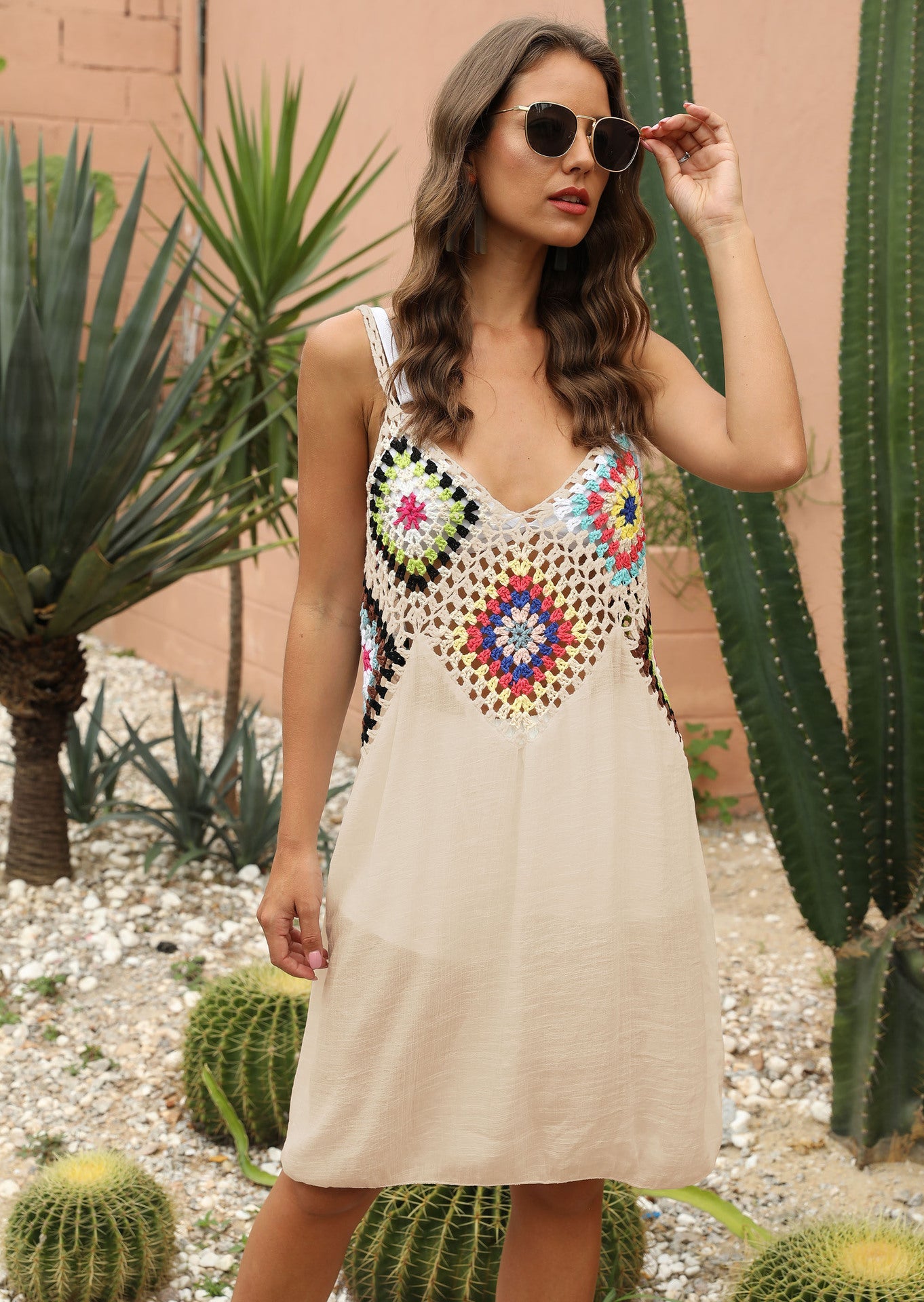 Robe à empiècements au crochet esprit bohème-chic par berg-feldt