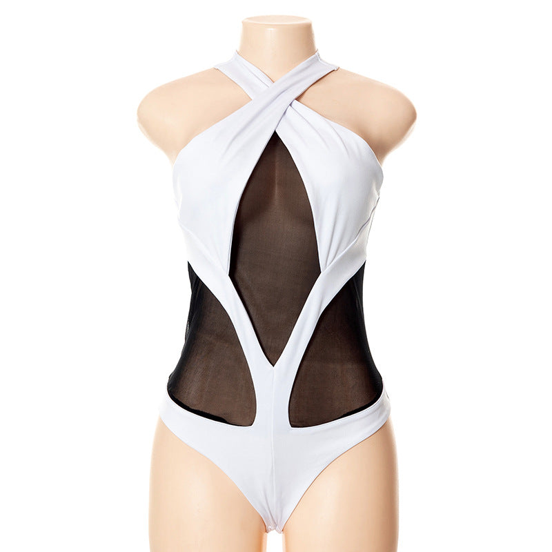 Maillot de bain croisé à découpes pour femme berg-feldt