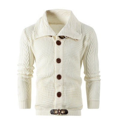 Gilet cardigan pour homme avec col châle et boutons en bois Berg-Feldt