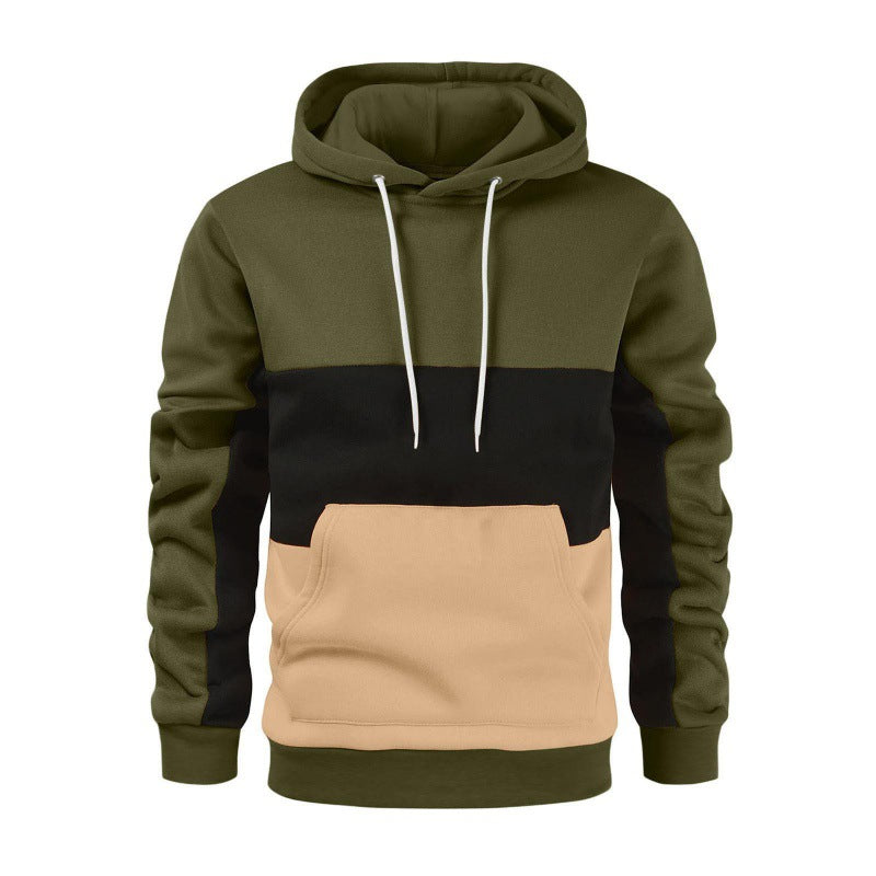 Herren sportlicher Kapuzenpullover mit kontrastierenden Farbblock-Design Berg-Feldt