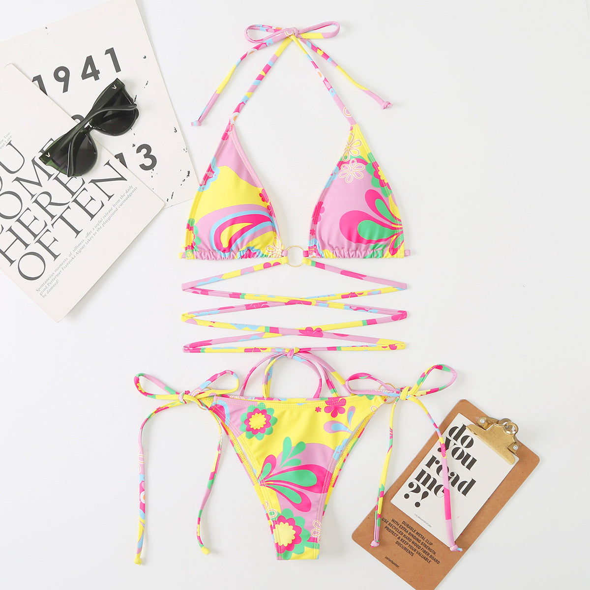 Ensemble bikini imprimé floral Berg-feldt pour femme