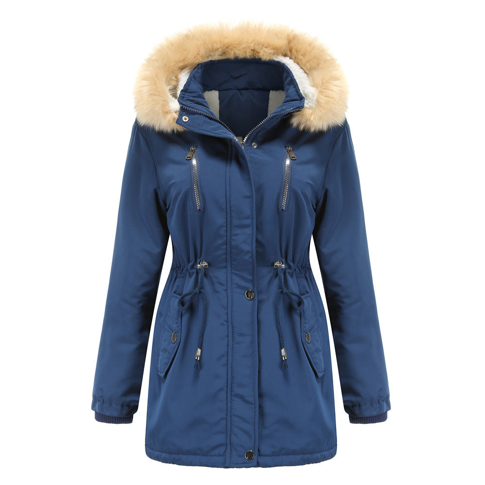 Veste d'hiver isolée pour femme avec col amovible en fausse fourrure Berg-Feldt