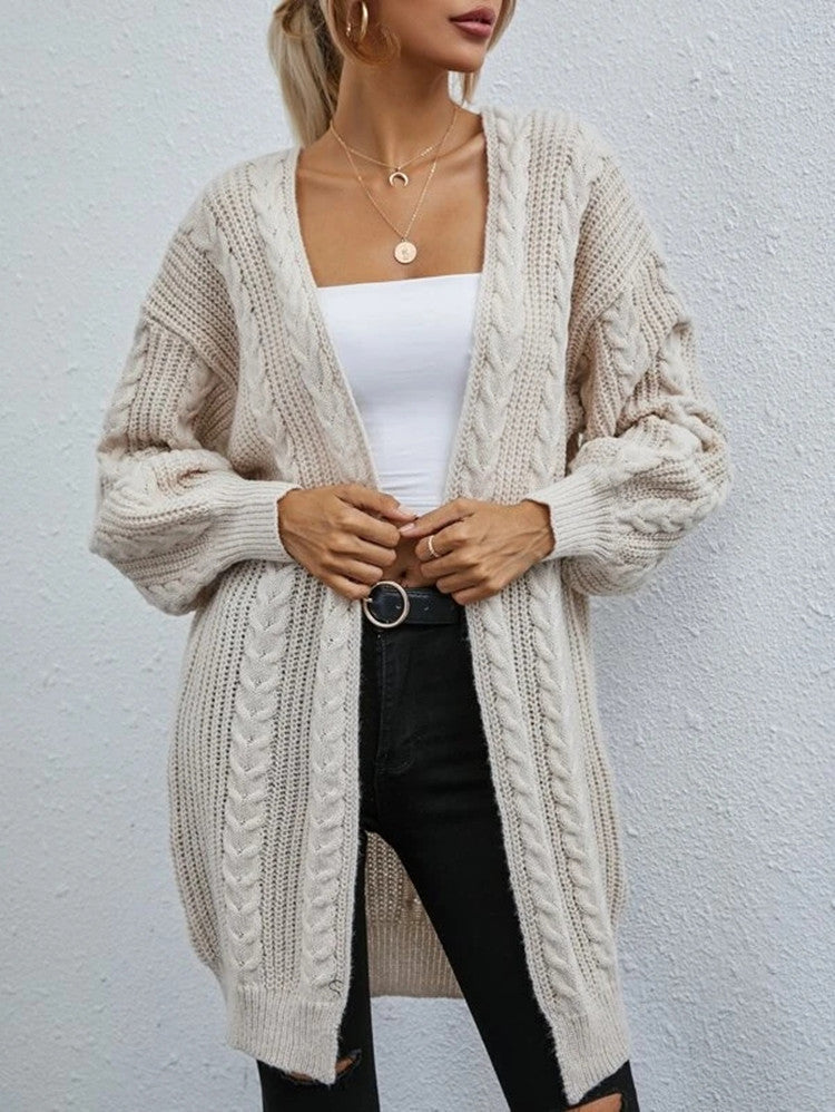 Cardigan oversize tricoté en grosses mailles avec motif torsadé Berg-Feldt pour femme