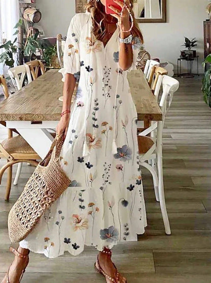 Robe longue fleurie pour femme de berg-feldt