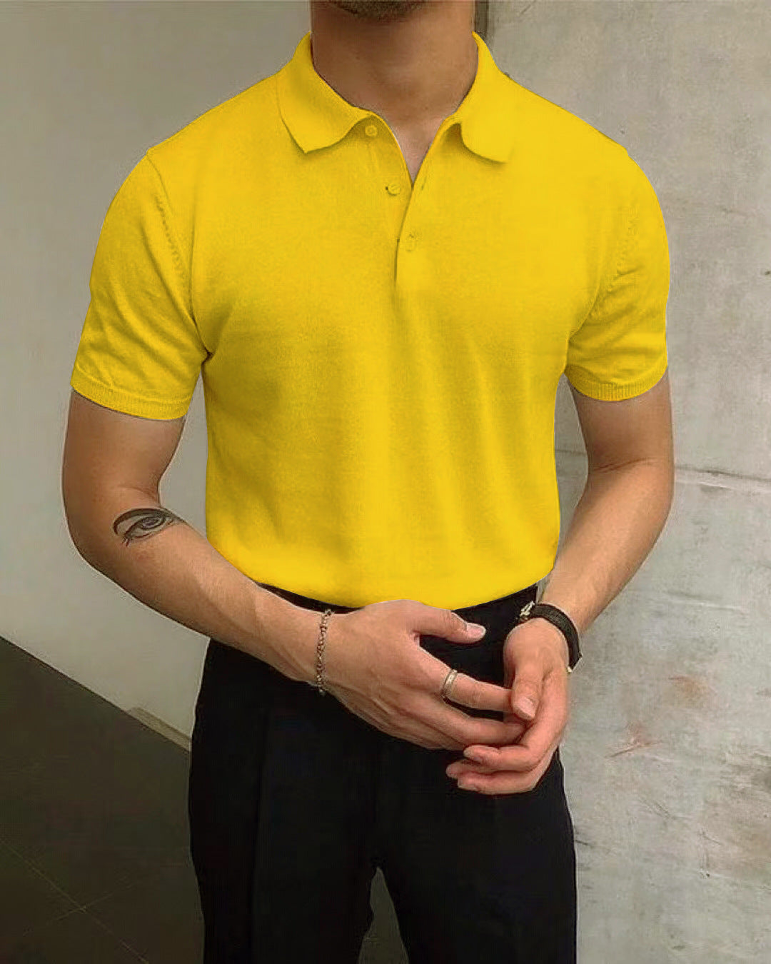 Herren Polo-Shirt aus atmungsaktiver Baumwolle mit elegantem Kragen Berg-Feldt