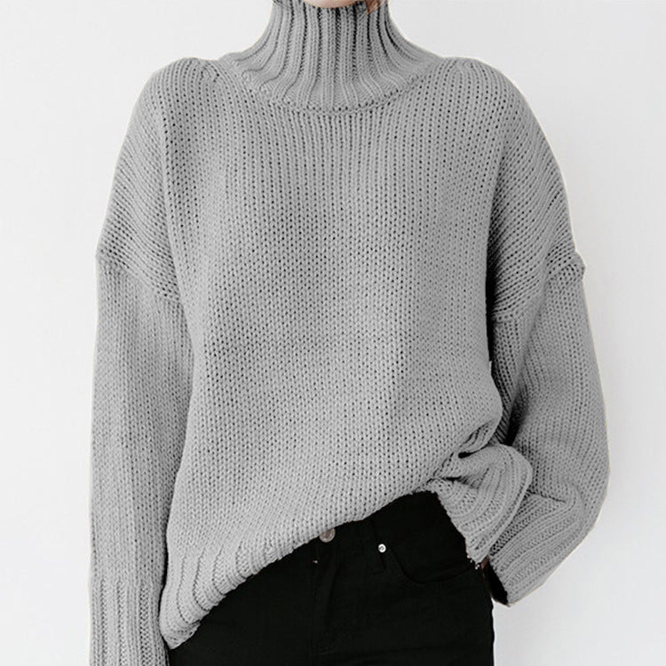 Women's chunky knit jumper with a high collar and a casual cut Berg-Feldt