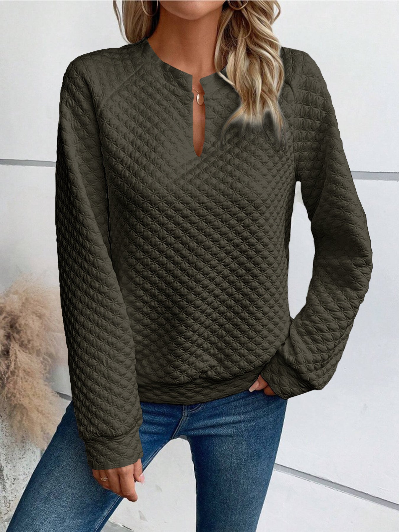 Damen Quilted Pullover Berg-Feldt