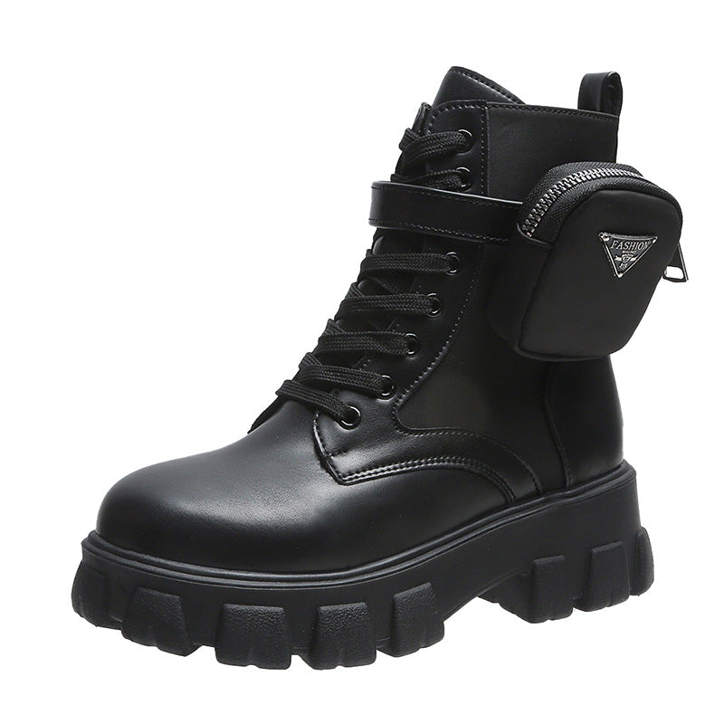 Damen Chunky Boots mit praktischem Seitentaschen-Design Berg-Feldt