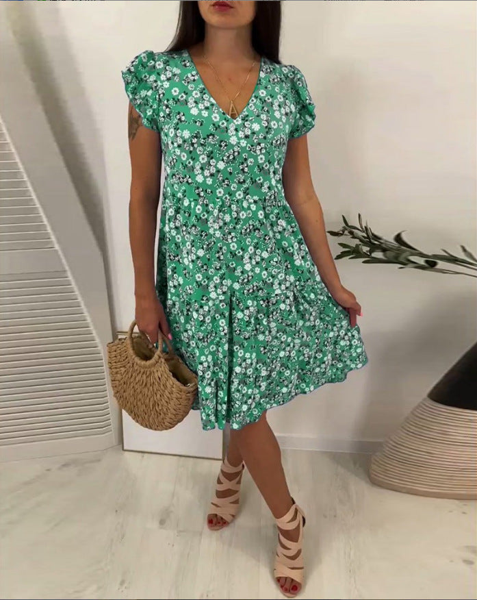 Robe pour femme Berg-Feldt avec volant et ourlet froncé