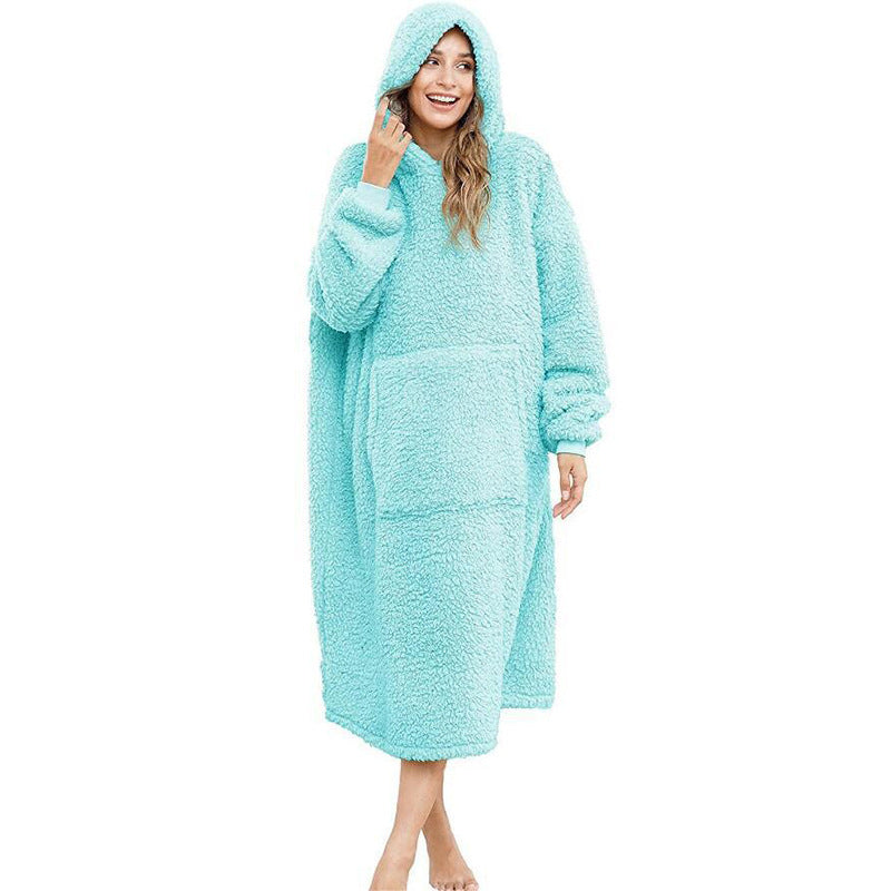 Peignoir douillet en polaire pour hommes avec capuche et poches Berg-Feldt
