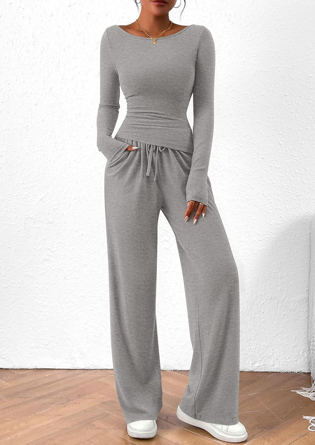 Ensemble lounge élégant et confortable pour femme, à manches longues et taille élastique, Berg-Feldt