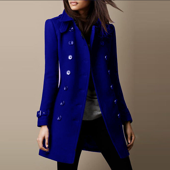 Manteau élégant à double boutonnage et coupe classique Berg-Feldt pour femmes
