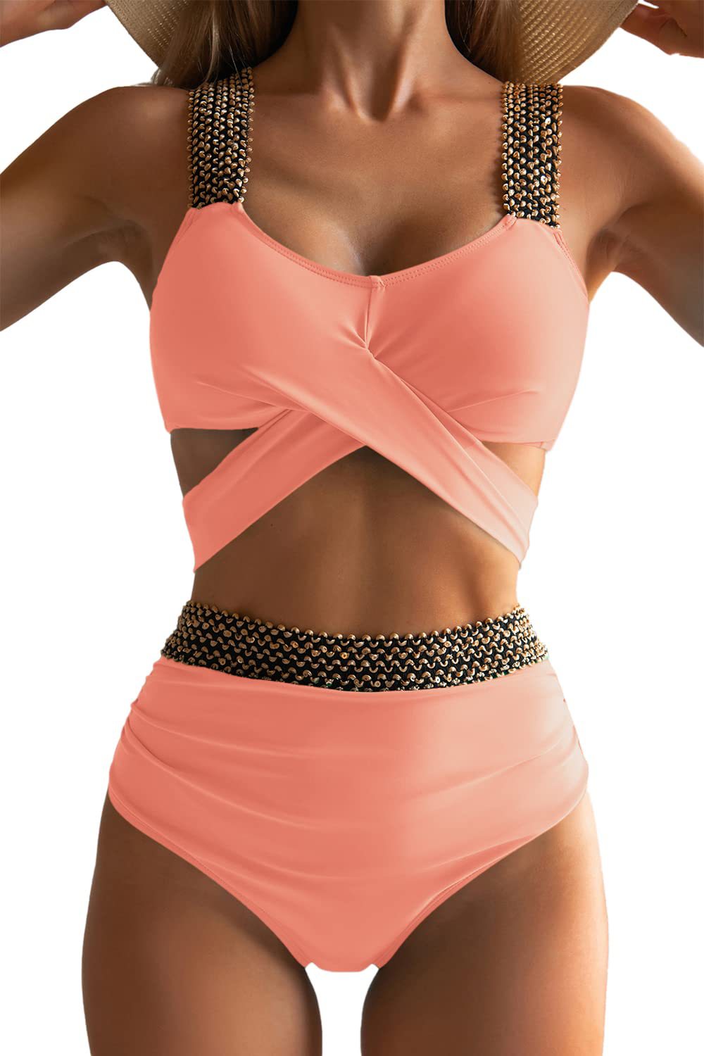 Ensemble de bikini pour femme avec coupe haute sur la jambe, bretelles croisées tendance et détails élégants de berg-feldt