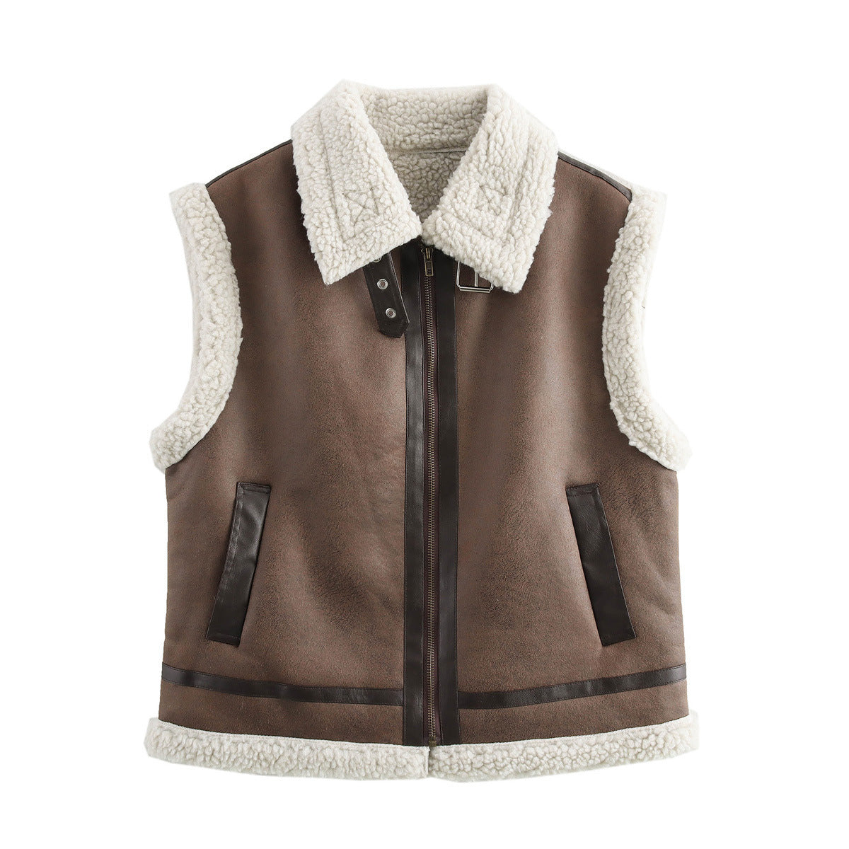 Women's Faux Fur Collar Vest berg-feldt