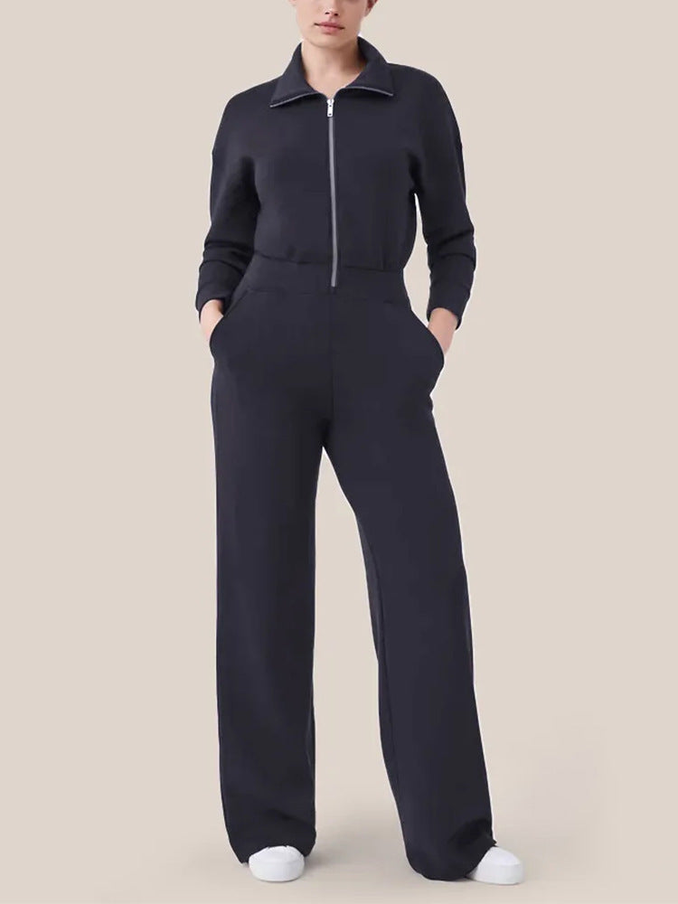 Combinaison de détente luxueuse pour femme avec col montant élégant et fermeture éclair pratique Berg-Feldt