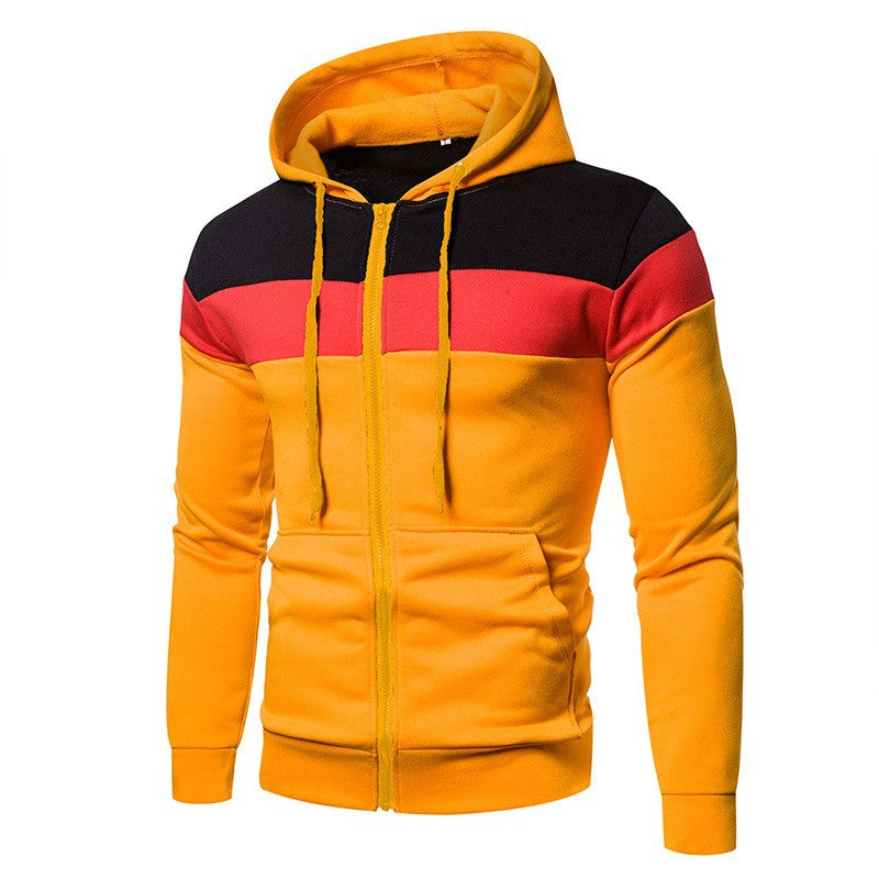 Veste à capuche pour hommes, modèle color block Mountain Field