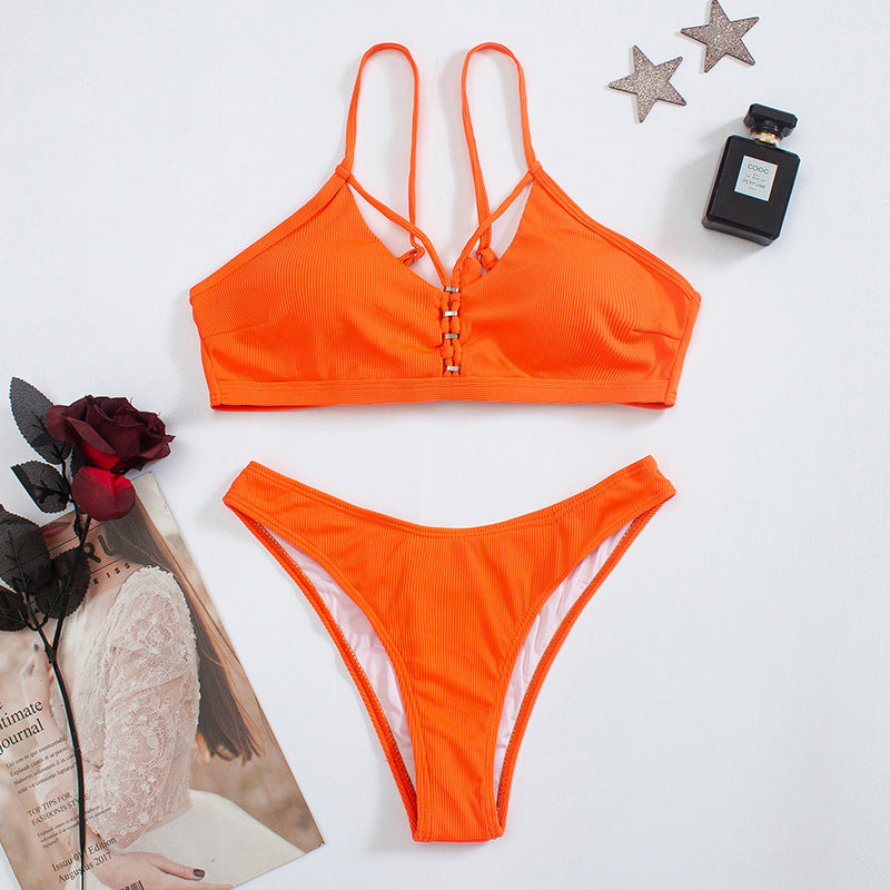Ensemble bikini pour femme avec top élégant à nouer et bretelles réglables de berg-feldt