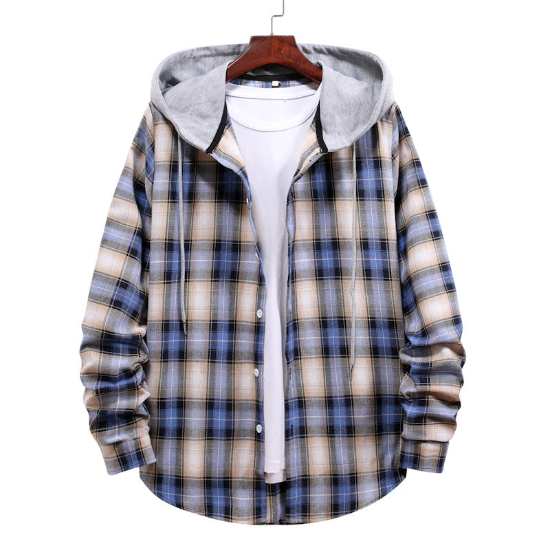 Veste en flanelle à carreaux avec capuche pour femme Berg-Feldt