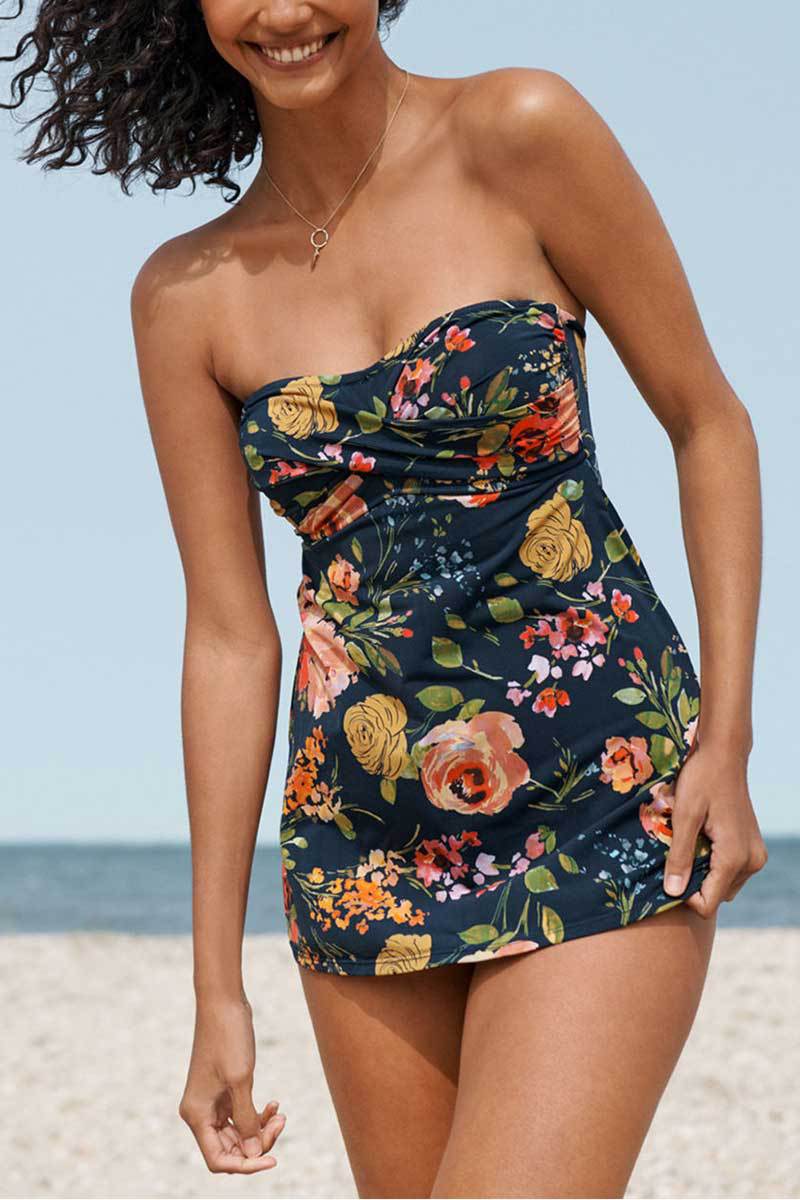 Maillot de bain femme Berg-Feldt, coupe ajustée, motif floral