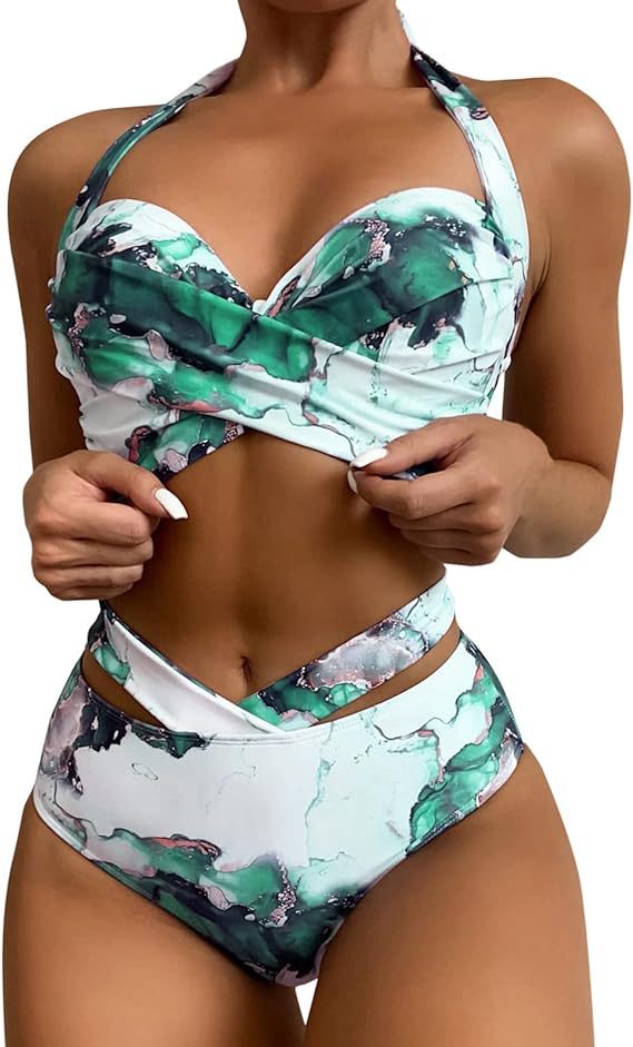 Maillot de bain femme taille haute avec découpes, par berg-feldt