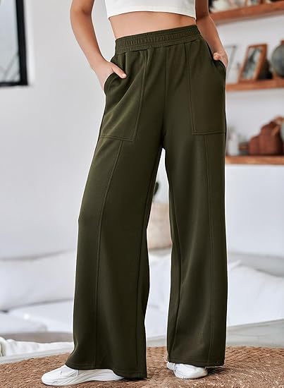 Damen Pantalon décontracté et élégant avec taille élastique et poches pratiques Berg-Feldt
