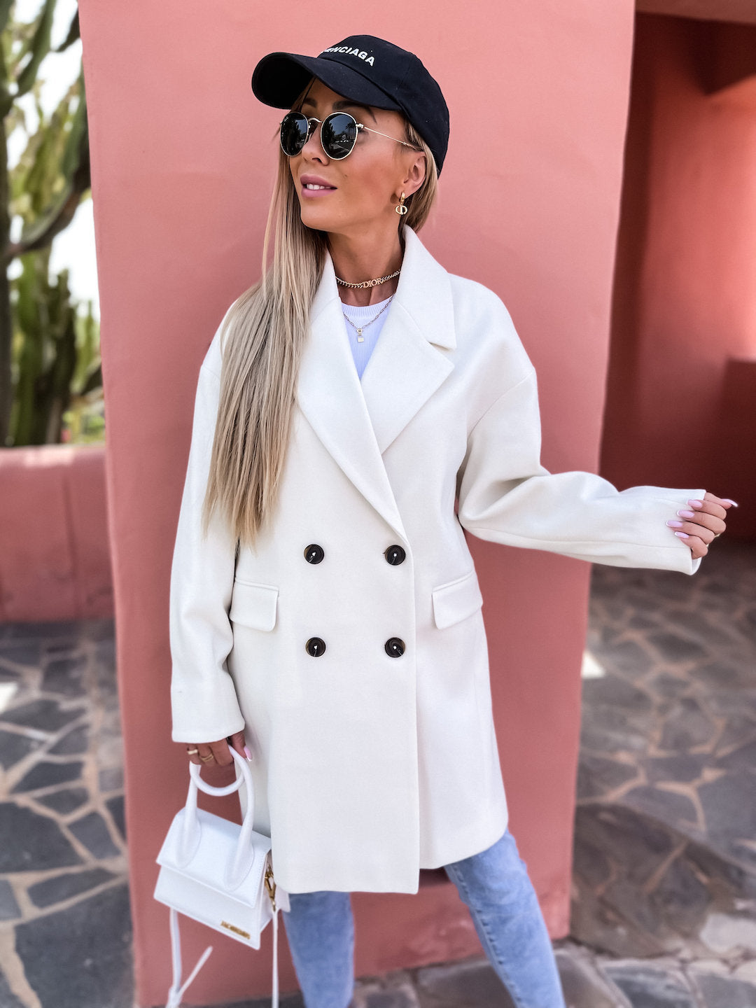 Manteau élégant et structuré pour femme au design double Berg-Feldt