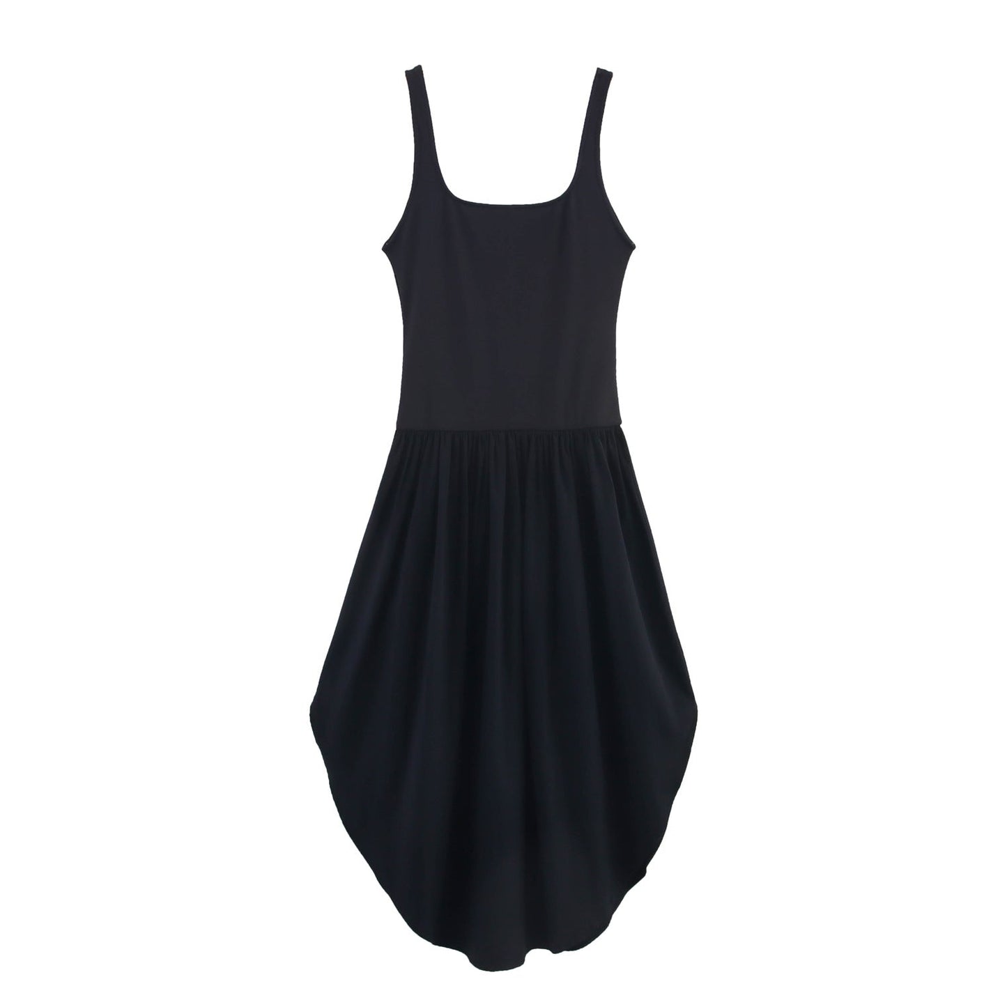 Robe midi trapèze classique à détails plissés de berg-feldt
