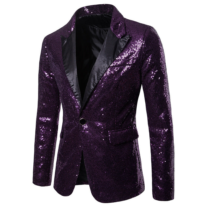 Herren Funktionsblazer mit Pailletten und klassischem Revers Berg-Feldt