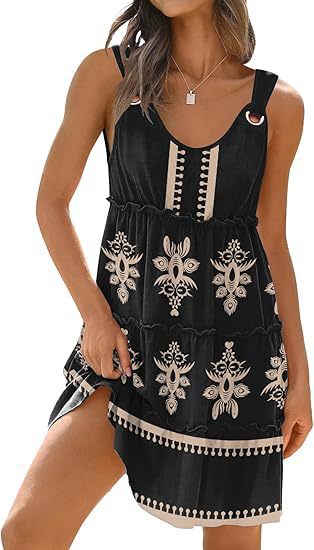 Robe de plage femme berg-feldt à décolleté plongeant et motifs fantaisie