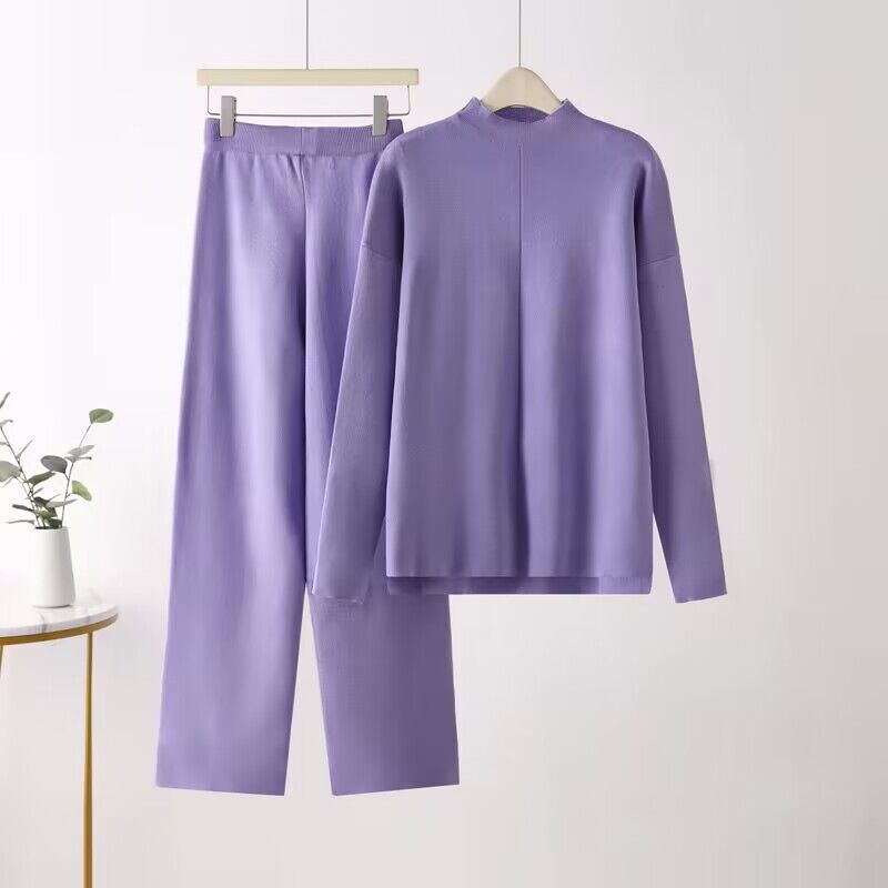 Ensemble élégant pour femme avec haut à manches longues et pantalon palazzo Berg-Feldt