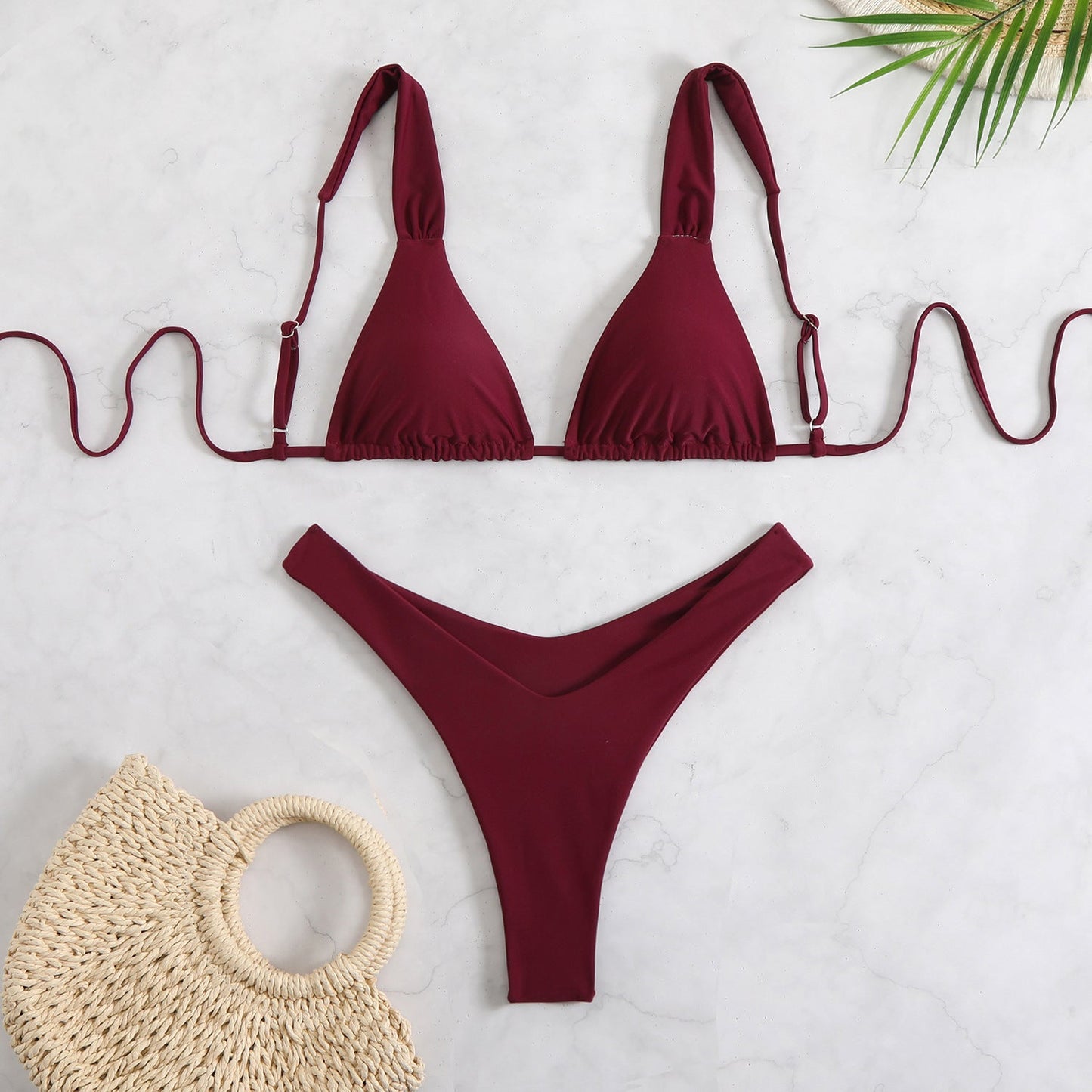 Ensemble de bikini triangle avec bretelles réglables pour femme berg-feldt