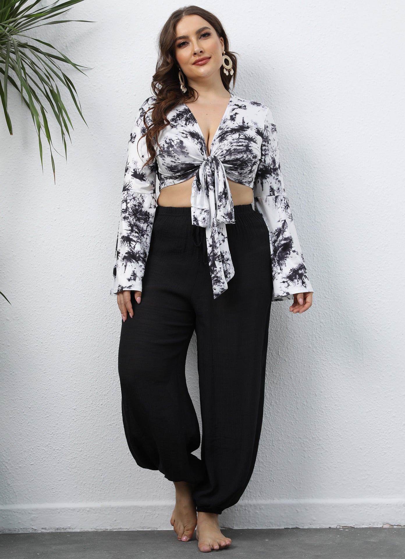 Ensemble tendance crop top et pantalon pour femme de berg-feldt
