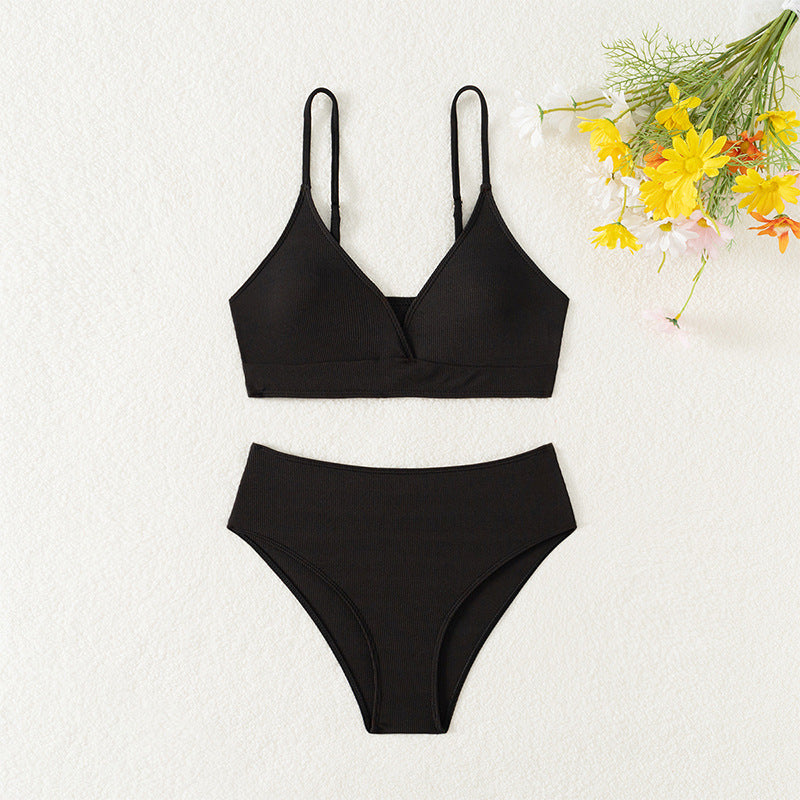 Ensemble de bikini pour femme de berg-feldt, échancré, à bretelles réglables et coupe confortable