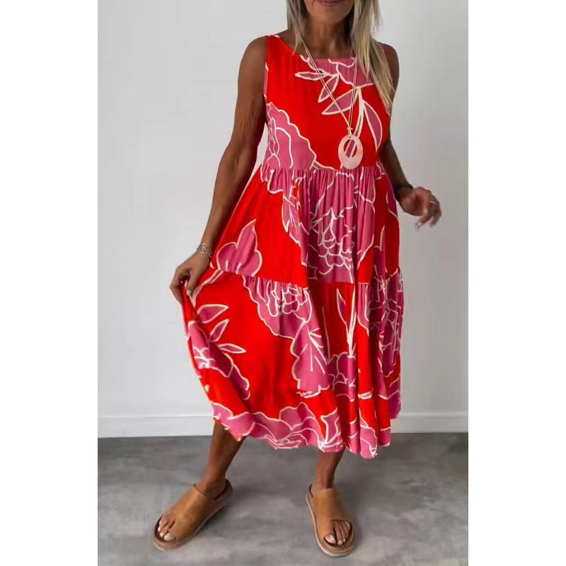 Fudus Robe Bretelles Imprimée Tendance