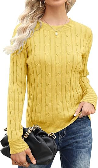 Pull-over en tricot classique pour femme avec motif torsadé Berg-Feldt