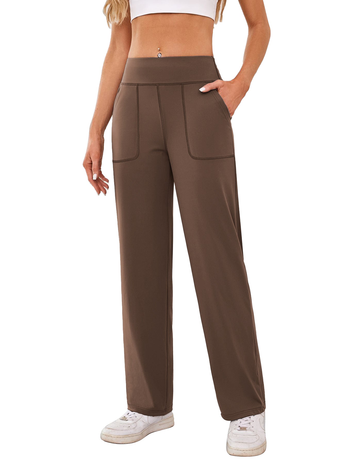 Pantalon de loisirs confortable pour femme avec poches latérales et taille élastique Berg-Feldt