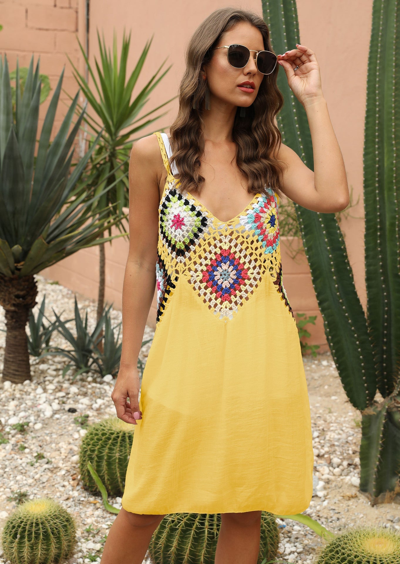 Robe à empiècements au crochet esprit bohème-chic par berg-feldt