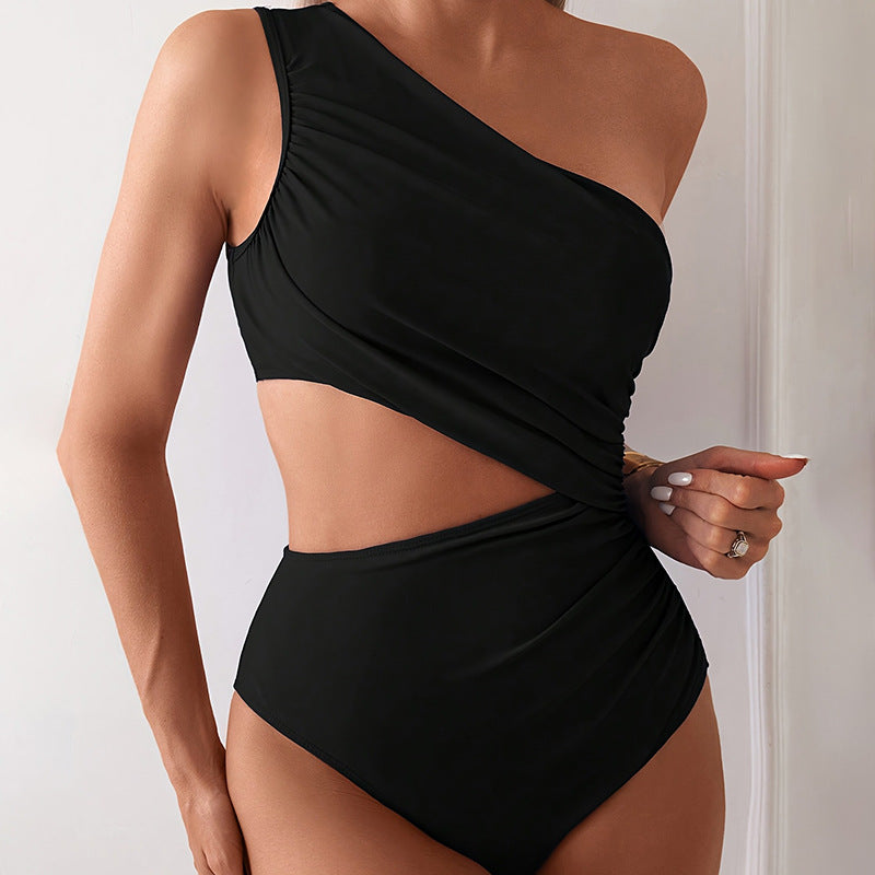 Maillot de bain élégant pour femme, avec fronces sculptantes, par berg-feldt